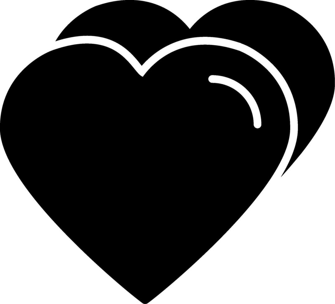 Heart Glyph Icon vector