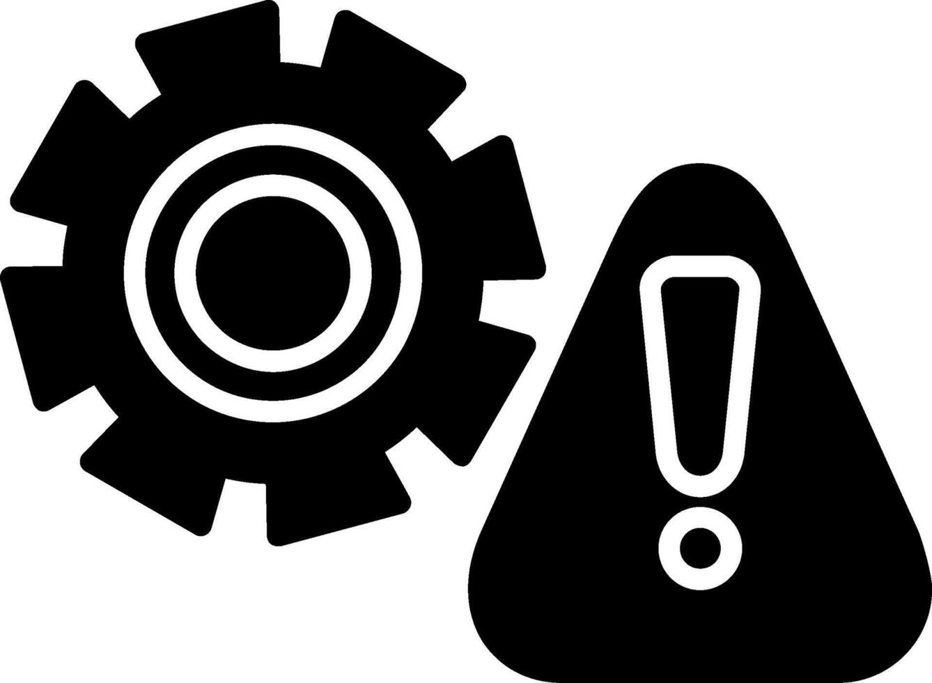 Error Glyph Icon vector