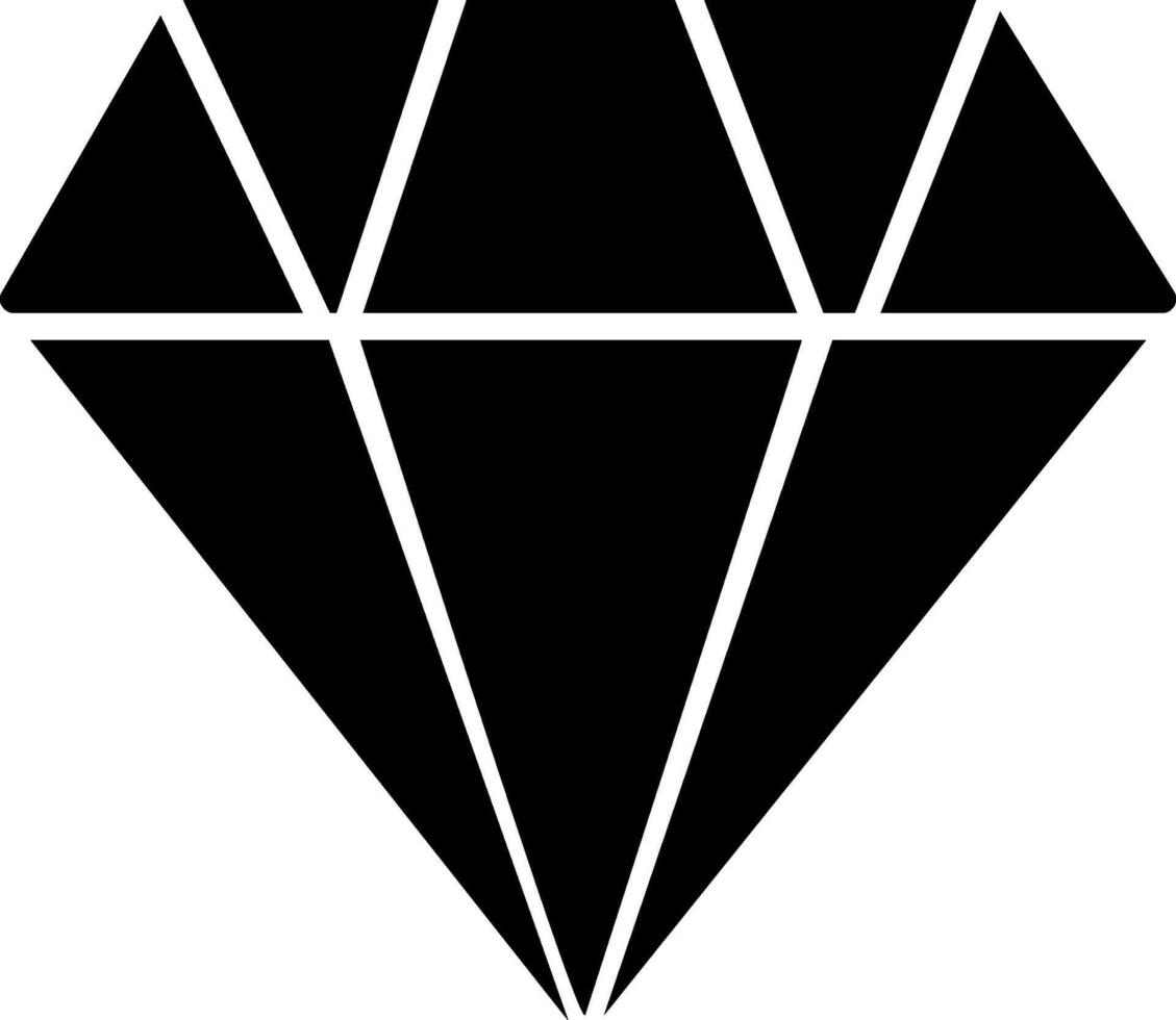 Diamond Glyph Icon vector