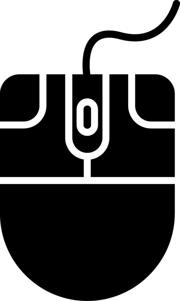 Mouse Glyph Icon vector