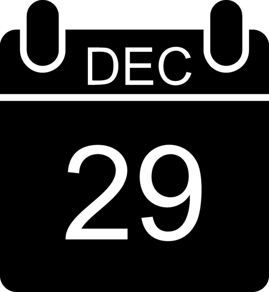 December Glyph Icon vector