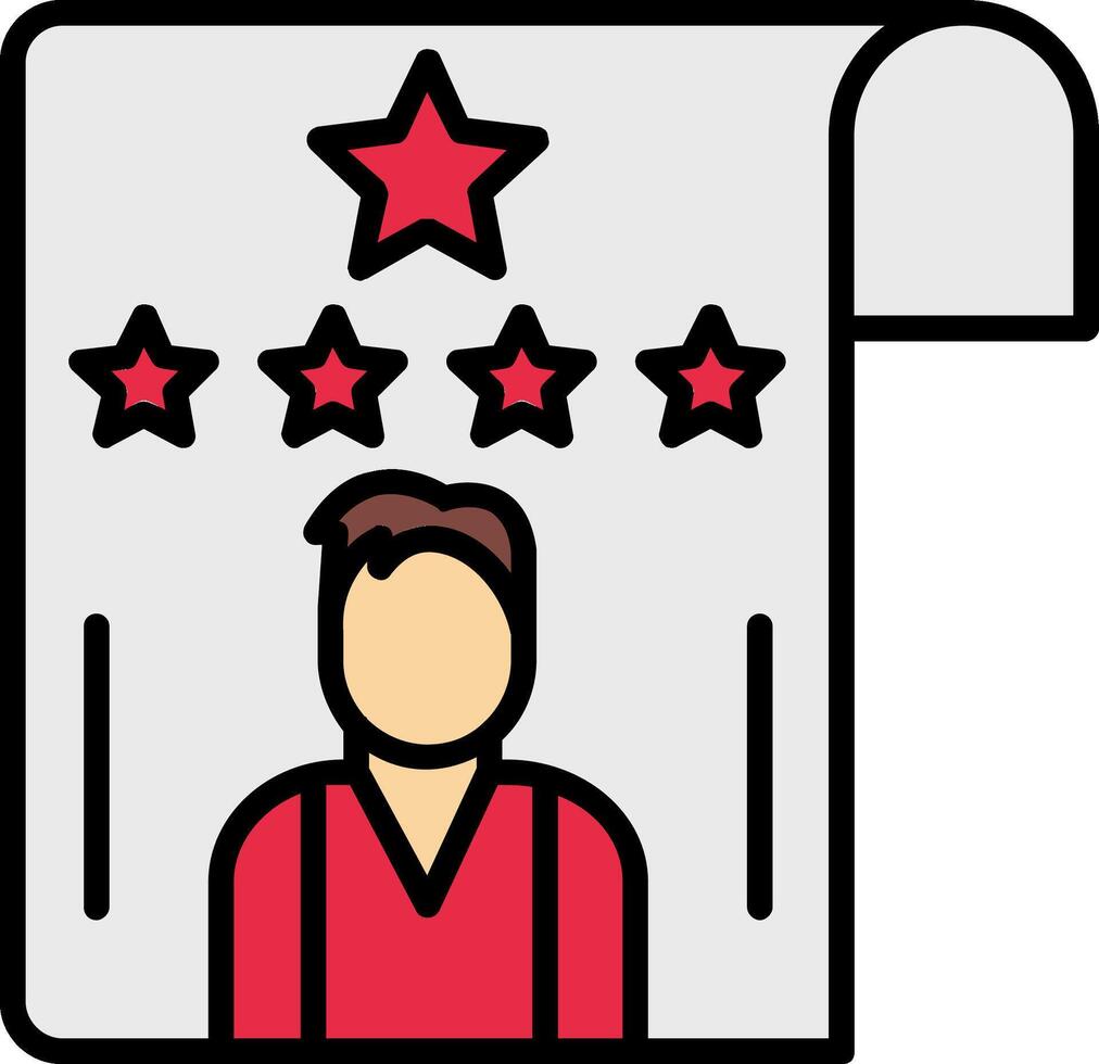 Customer Feedback Line Filled Icon vector