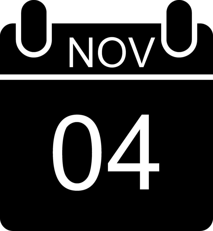 November Glyph Icon vector