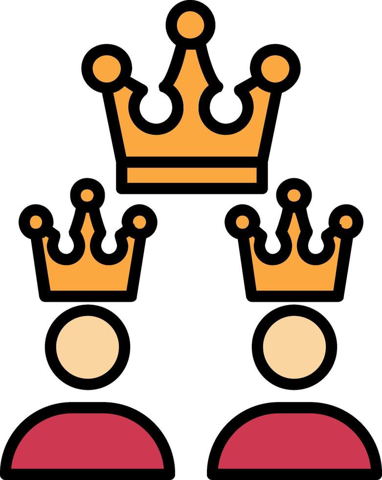 Franchising Line Filled Icon vector