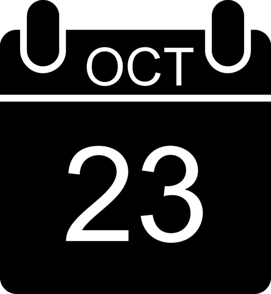 October Glyph Icon vector