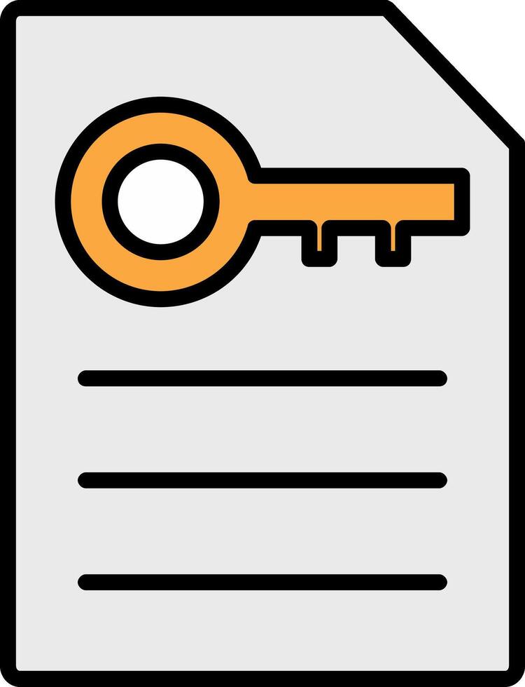 Keyword Generator Line Filled Icon vector