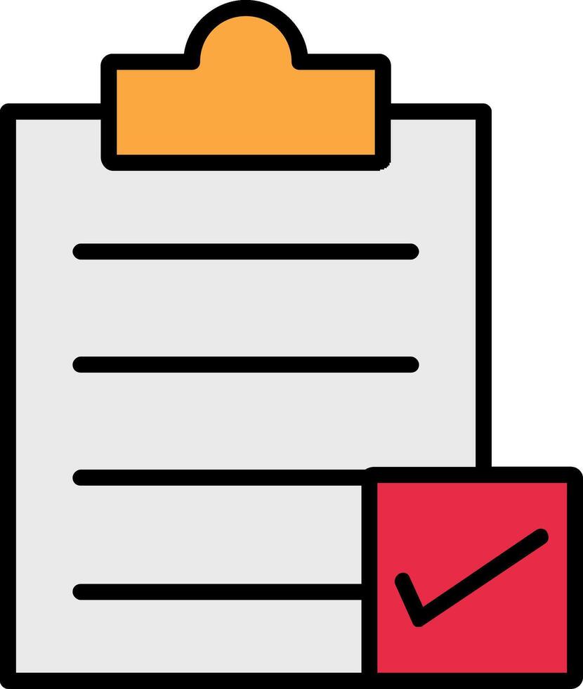 Directory Submission Line Filled Icon vector