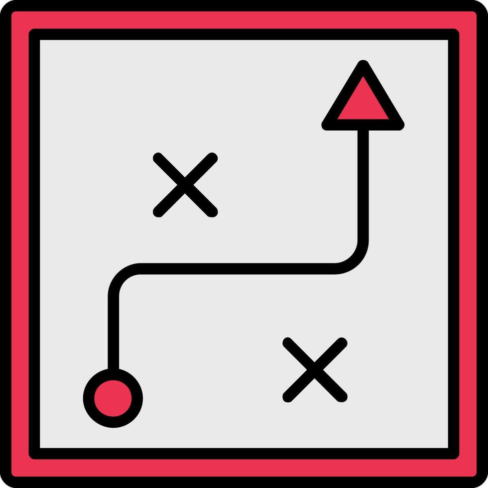 Business Strategy Line Filled Icon vector