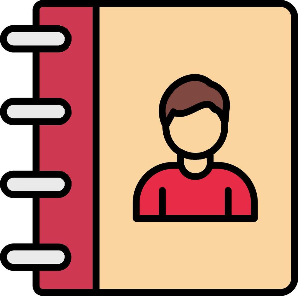 Authorship Line Filled Icon vector