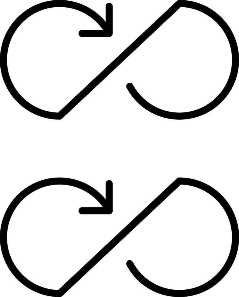 Infinity Line Filled Icon vector