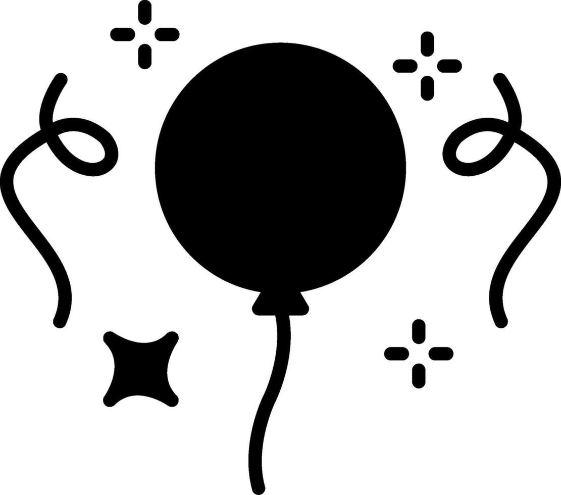 Balloons Glyph Icon vector