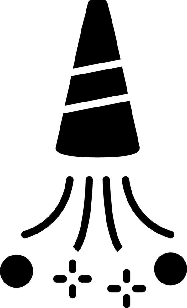 Party Horn Glyph Icon vector