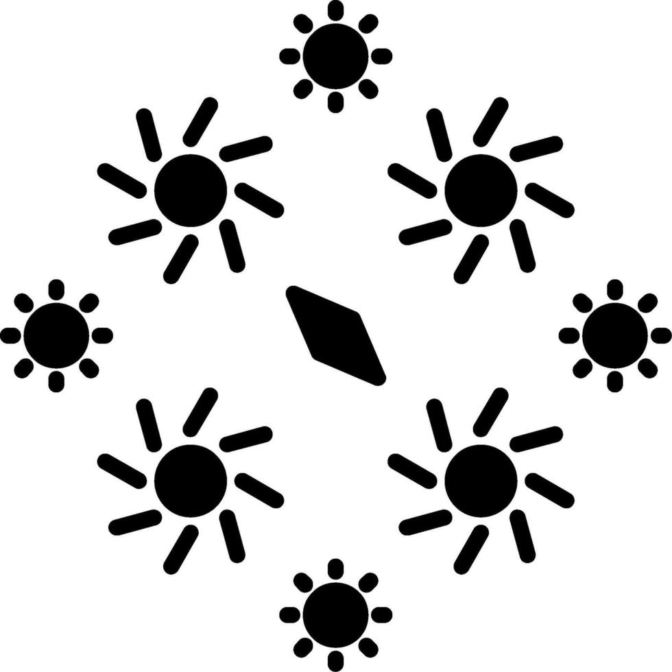 Firework Glyph Icon vector