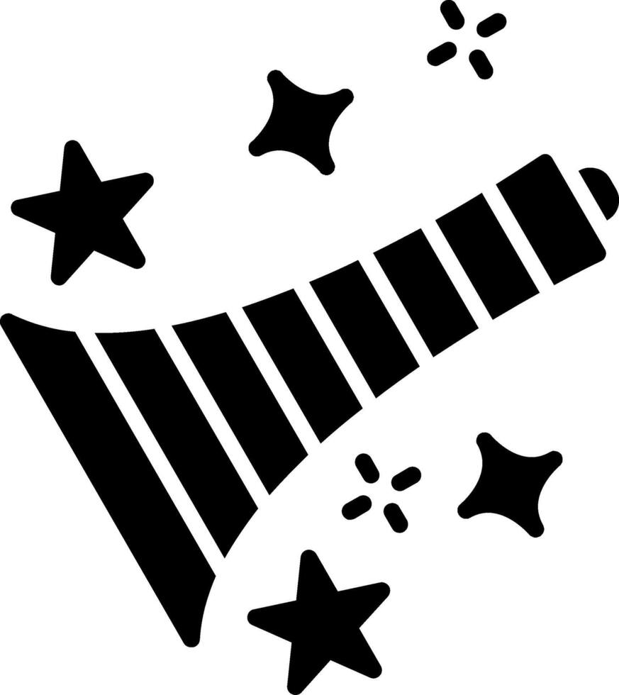 Trumpet Glyph Icon vector