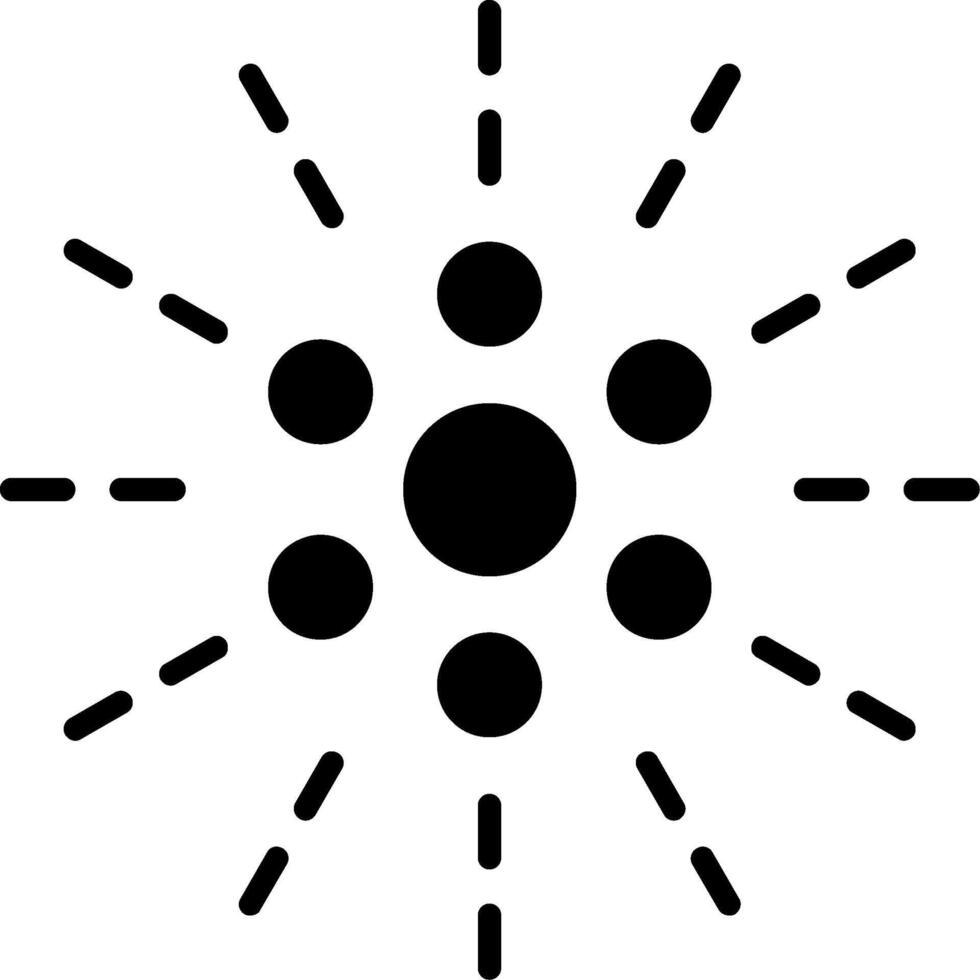 Firework Glyph Icon vector