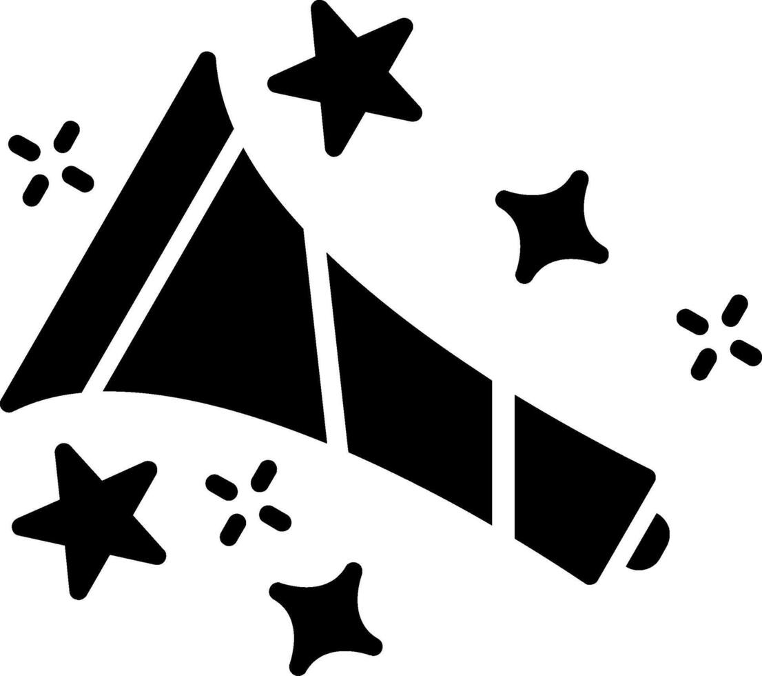 Trumpet Glyph Icon vector