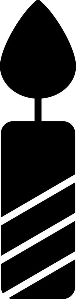 Candle Glyph Icon vector