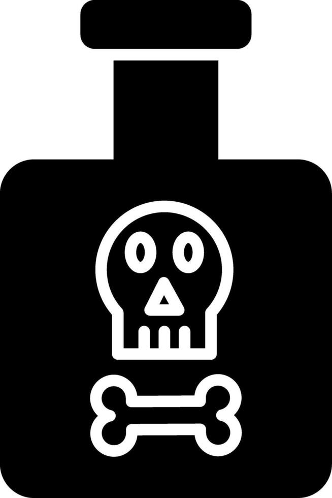 Poison Glyph Icon vector