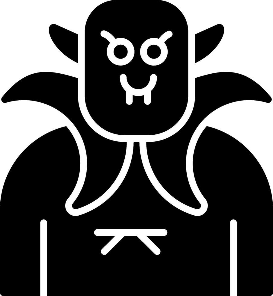 Vampire Glyph Icon vector