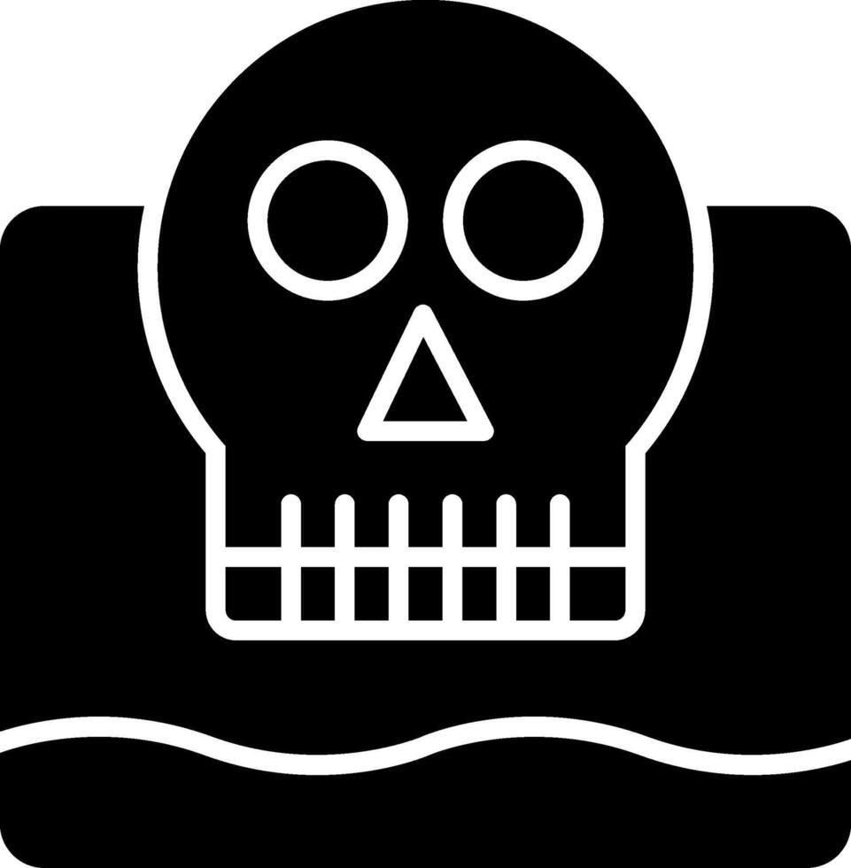 Living Dead Glyph Icon vector