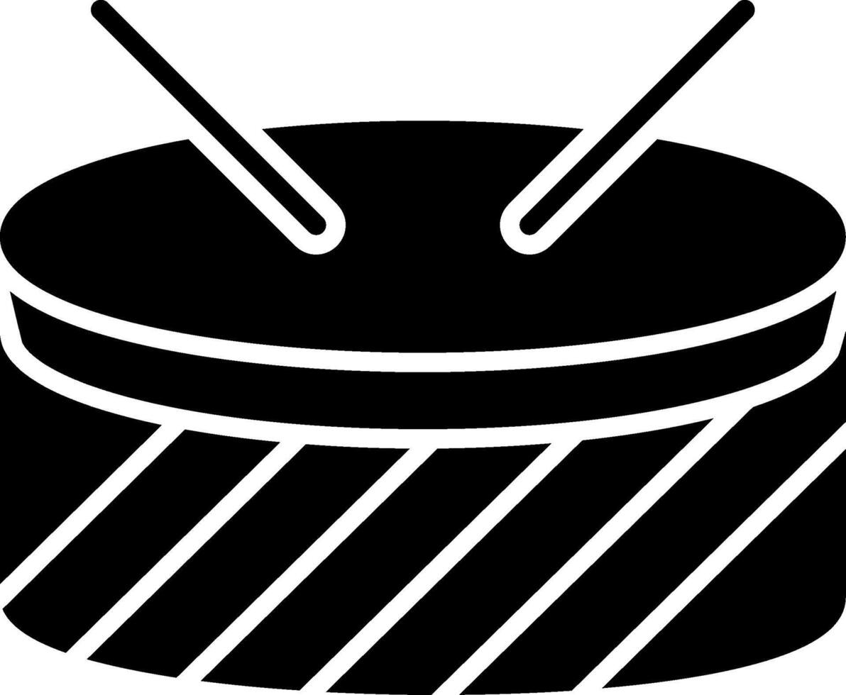 Drums Glyph Icon vector