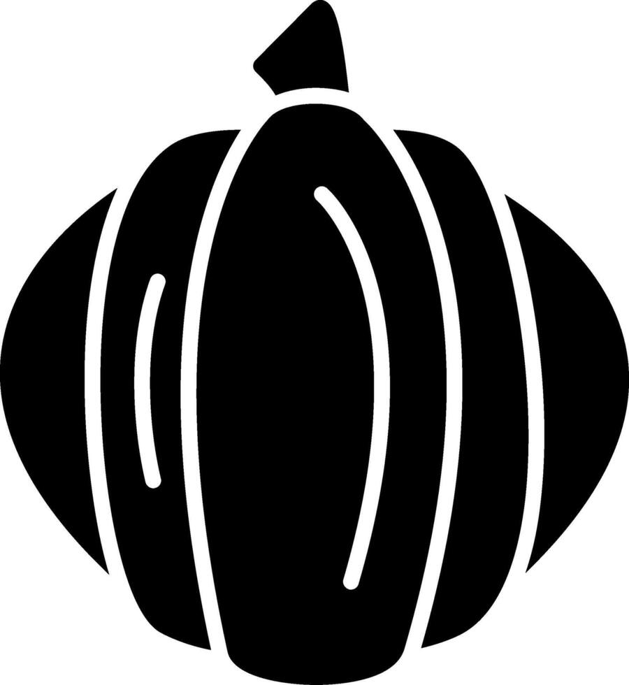 icono de glifo de calabaza vector