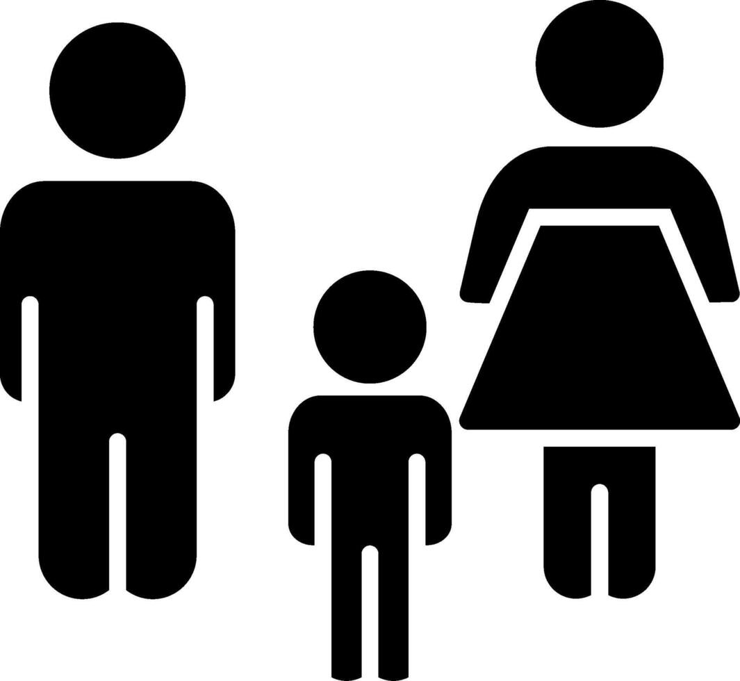 Family Glyph Icon vector