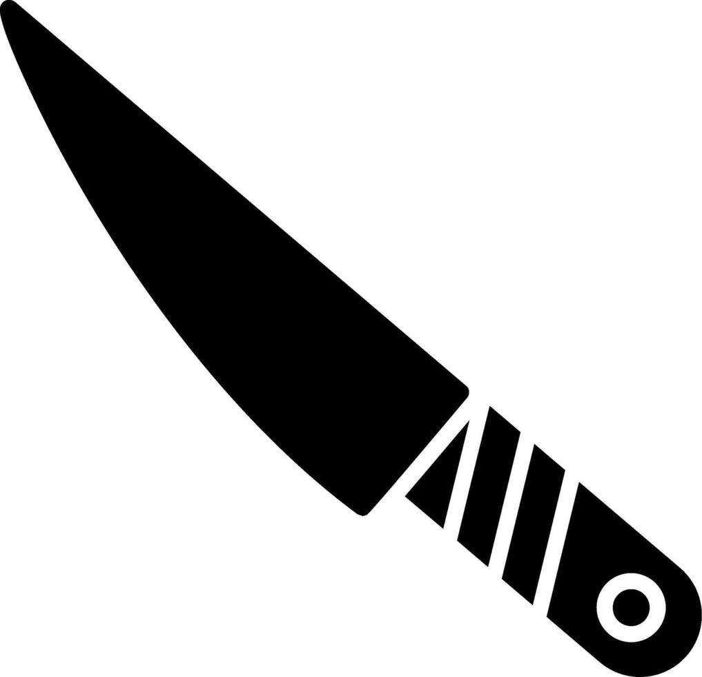 icono de glifo de cuchillo vector