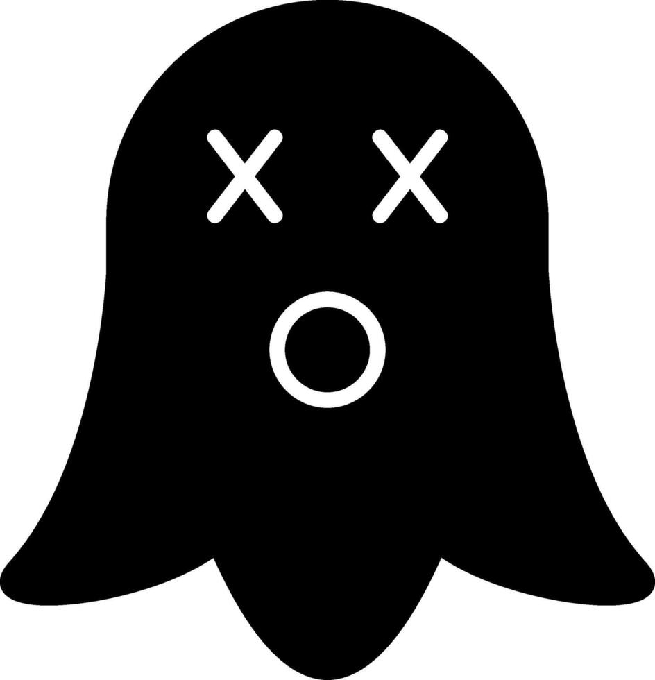 icono de glifo fantasma vector