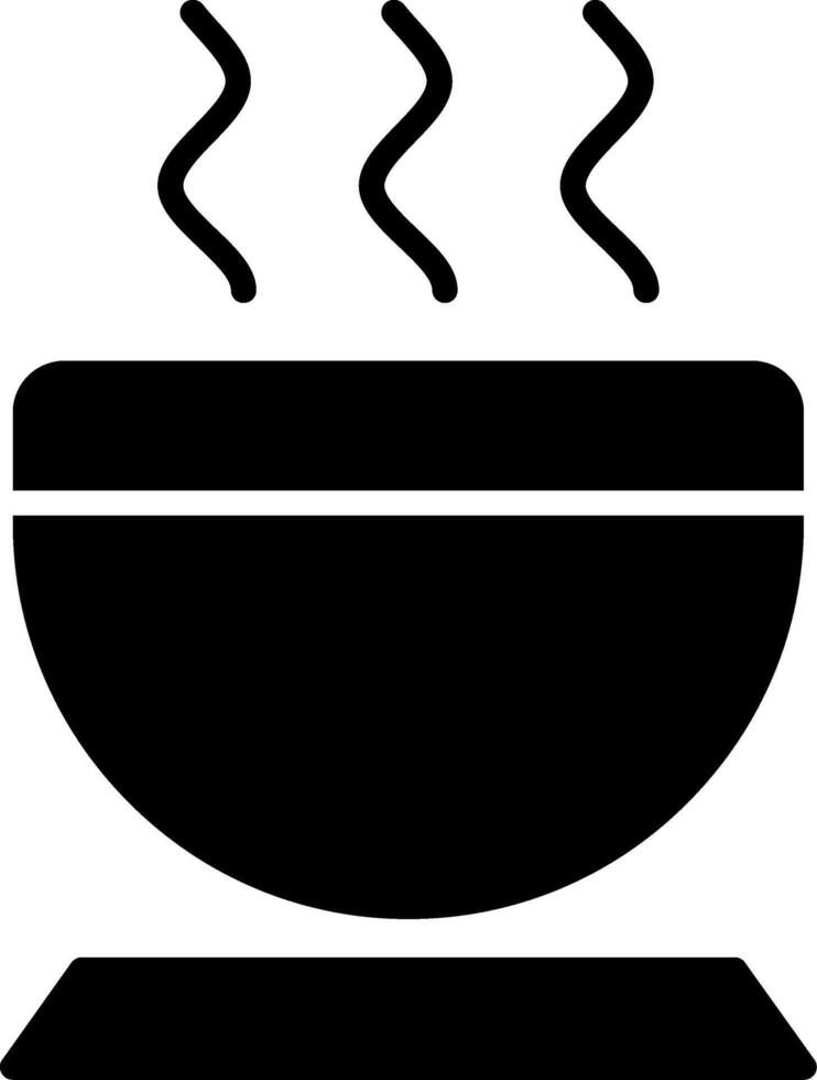 Bowl Glyph Icon vector