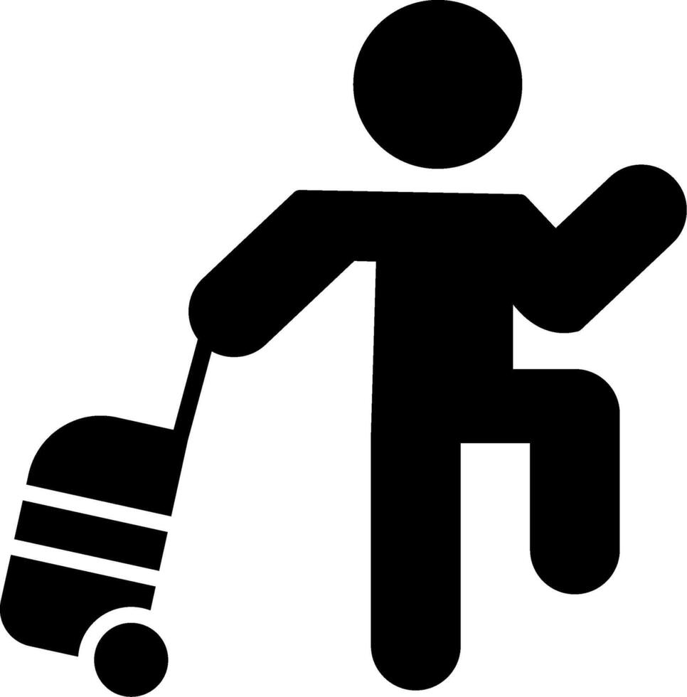 Passenger Glyph Icon vector