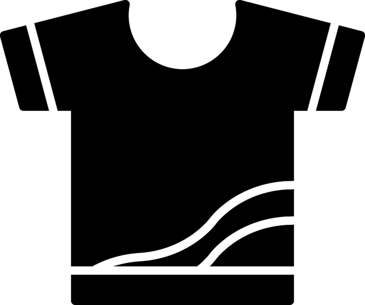 icono de glifo de camisa vector