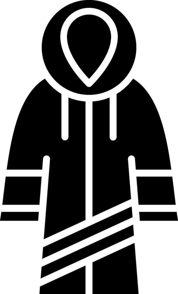 Raincoat Glyph Icon vector
