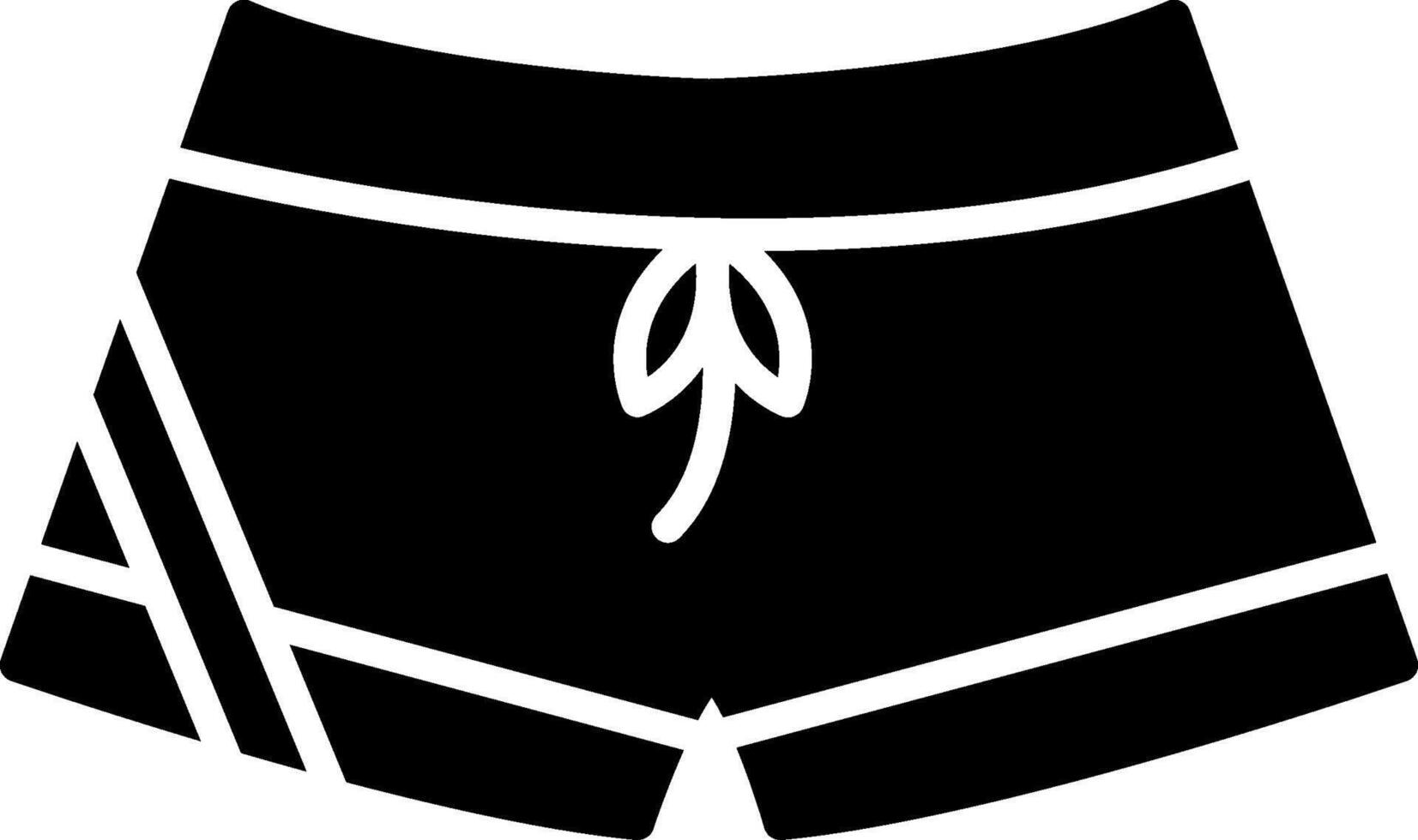 Short Glyph Icon vector