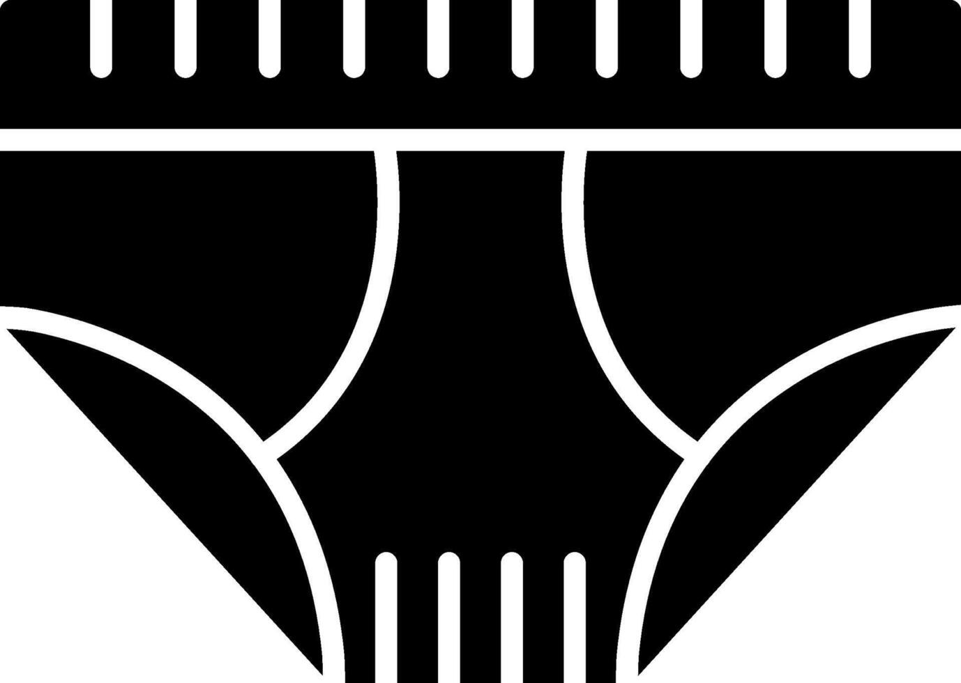 Underwear Glyph Icon vector