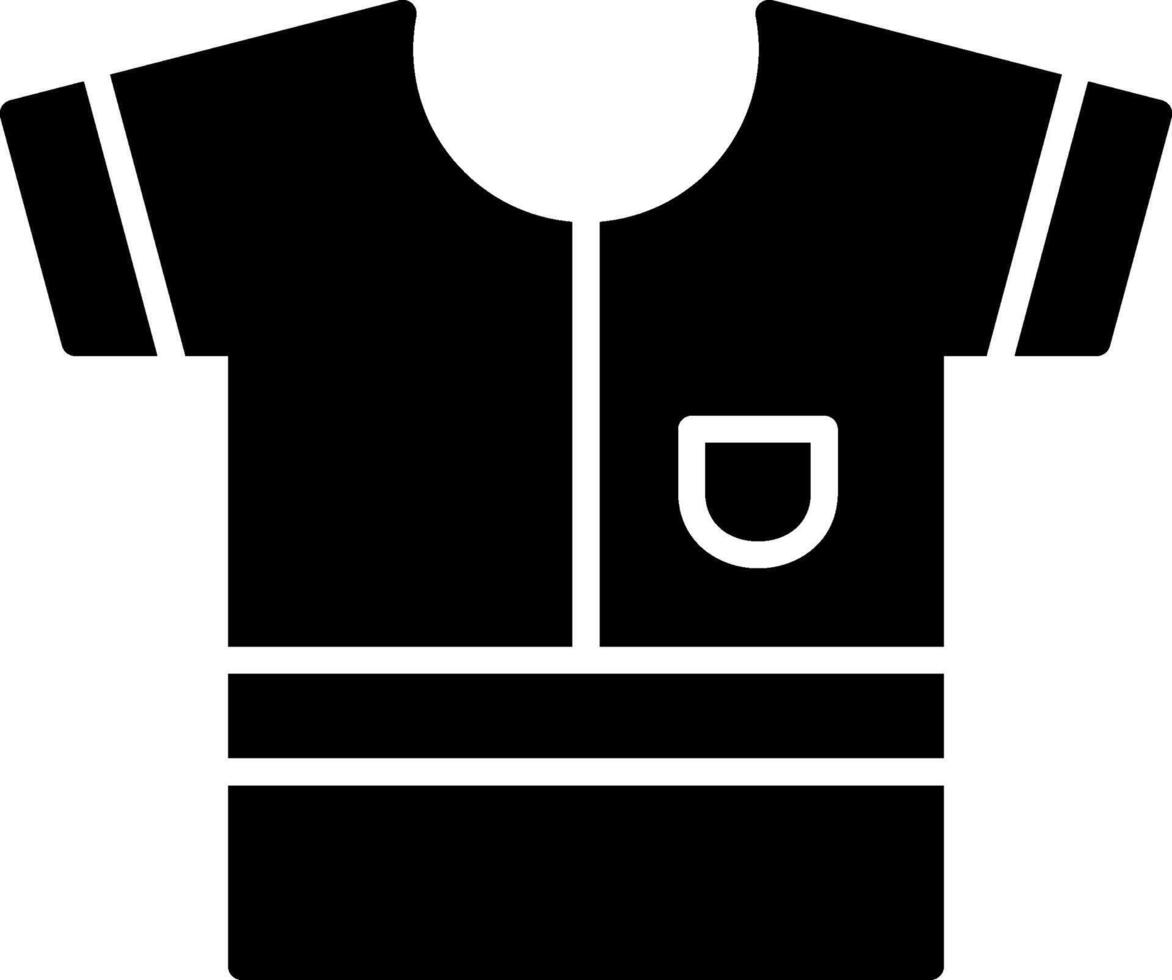 icono de glifo de camisa vector