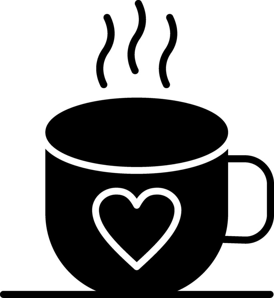 Coffee Glyph Icon vector