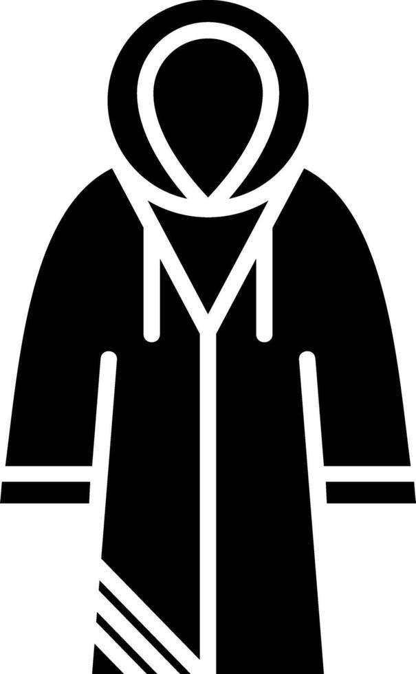 Raincoat Glyph Icon vector