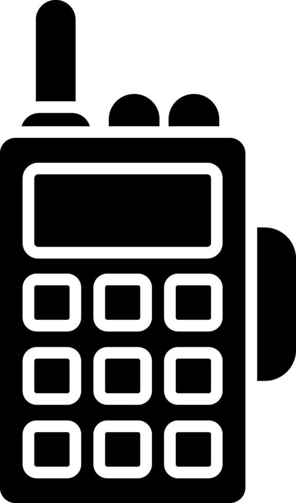 Walkie Talkie Glyph Icon vector