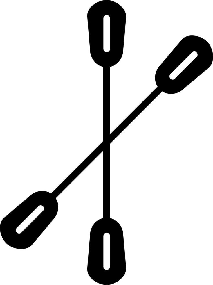 Paddle Glyph Icon vector