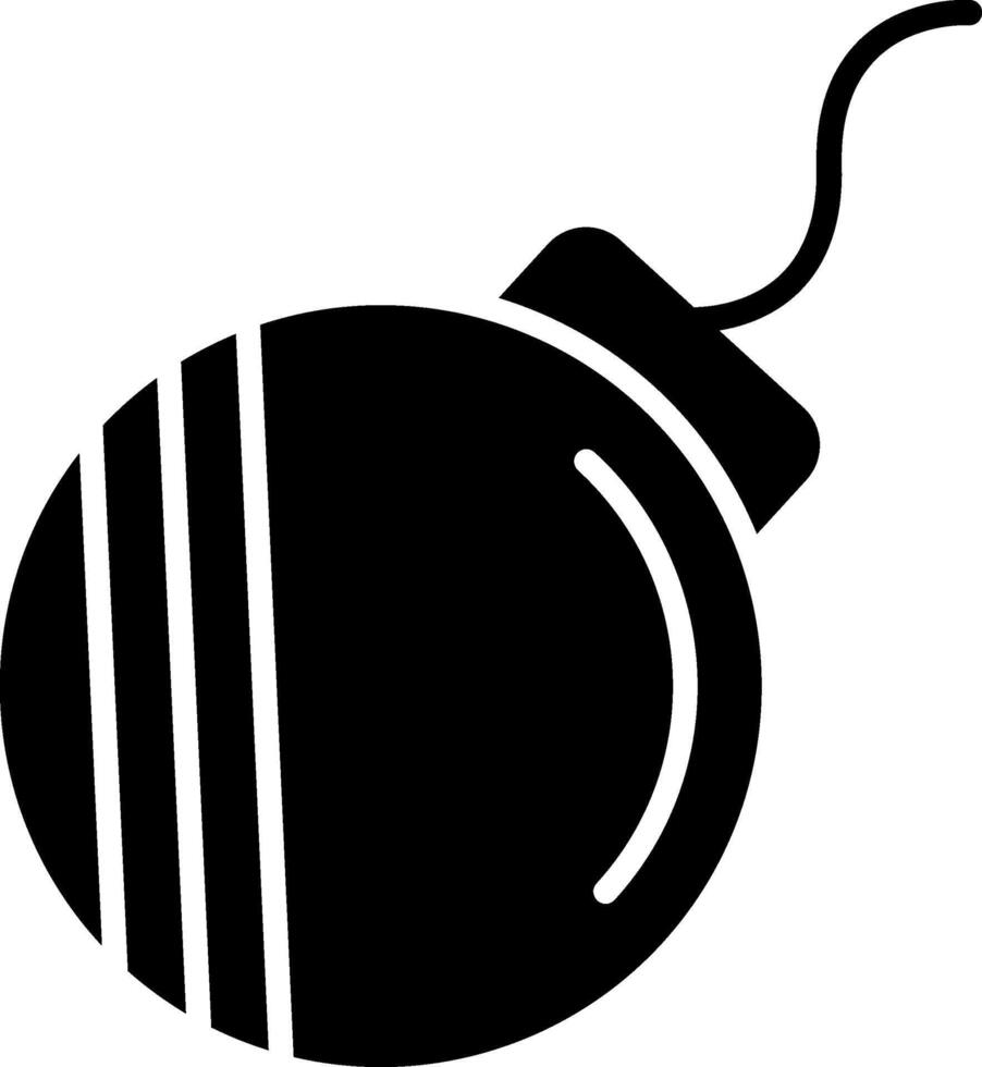 Bomb Glyph Icon vector