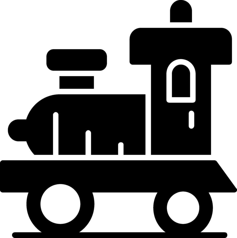 Locomotive Glyph Icon vector