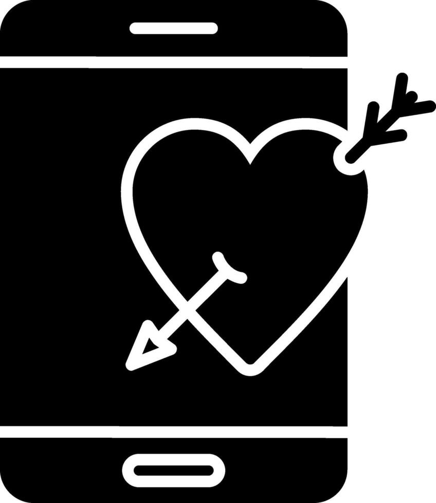 Cupid Glyph Icon vector