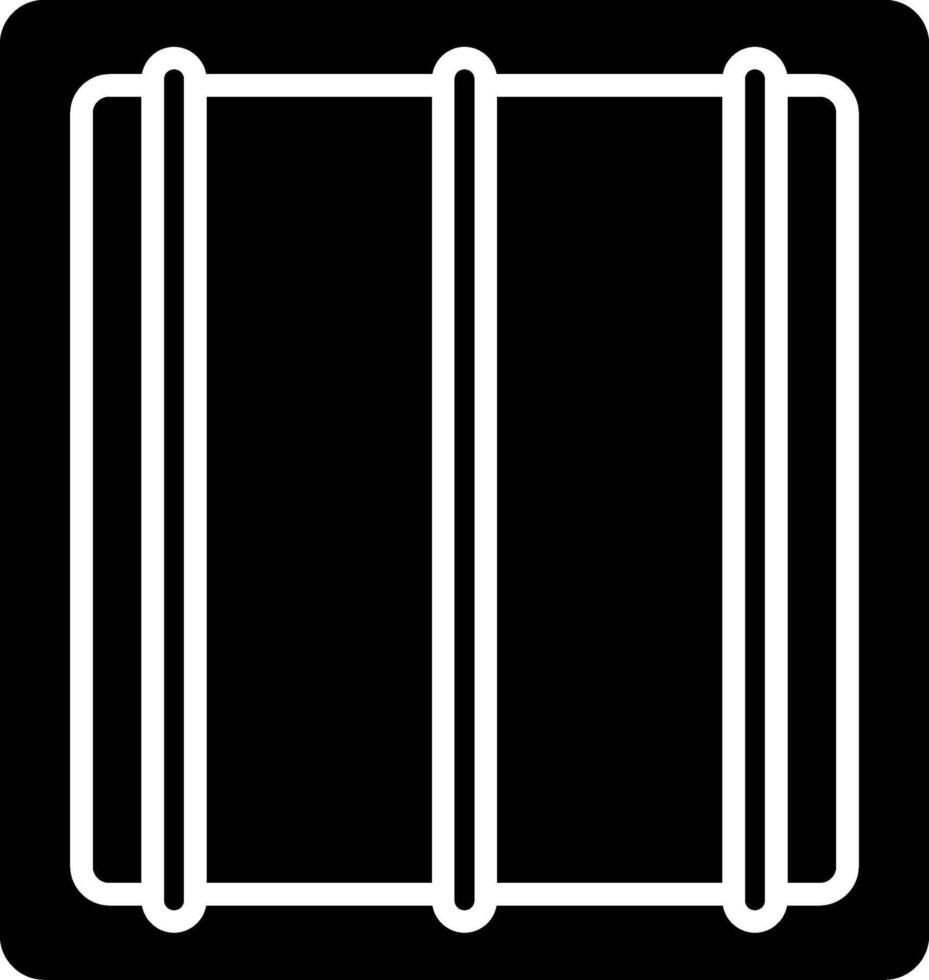 Jail Glyph Icon vector