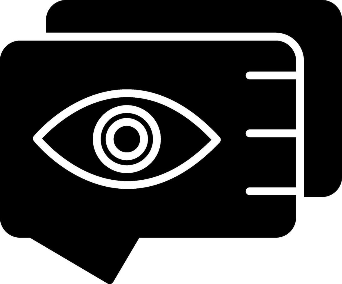 Witness Glyph Icon vector