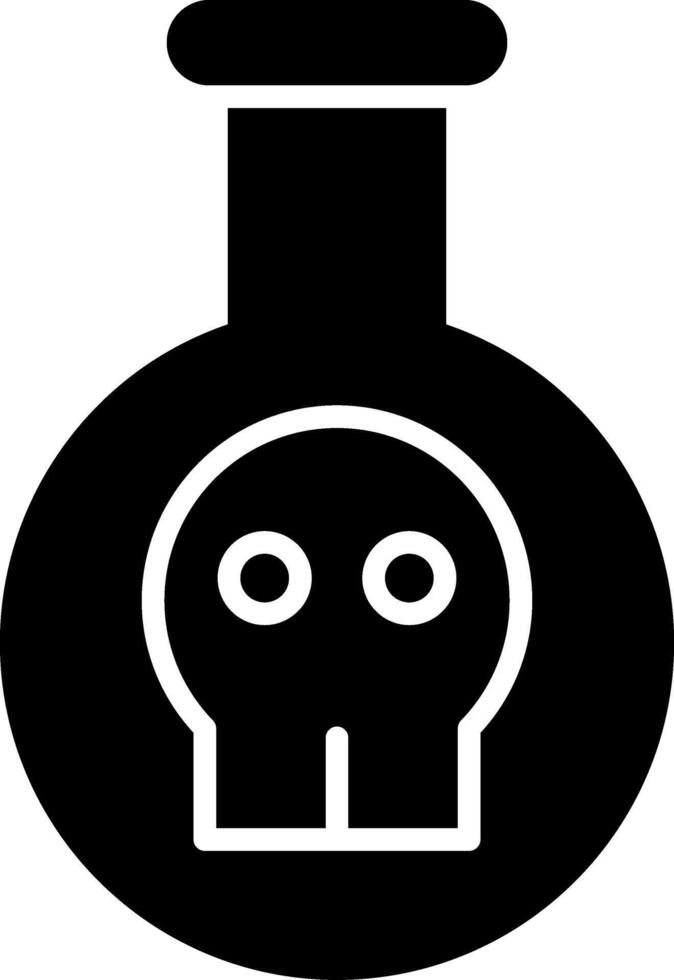 Poison Glyph Icon vector