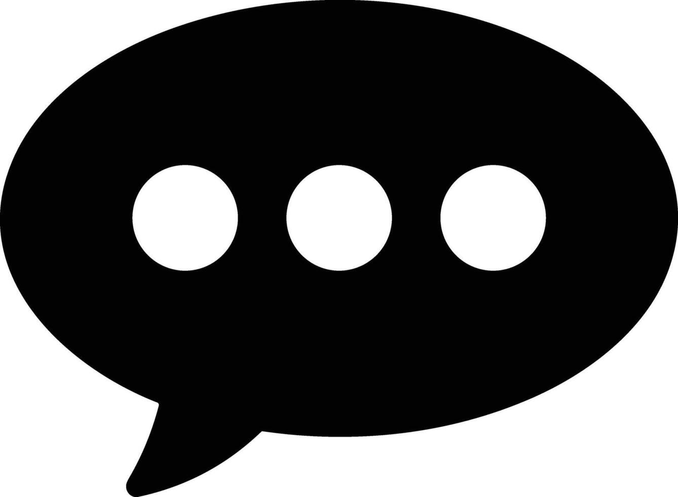 Comment icon symbol image for element design chat and communication vector