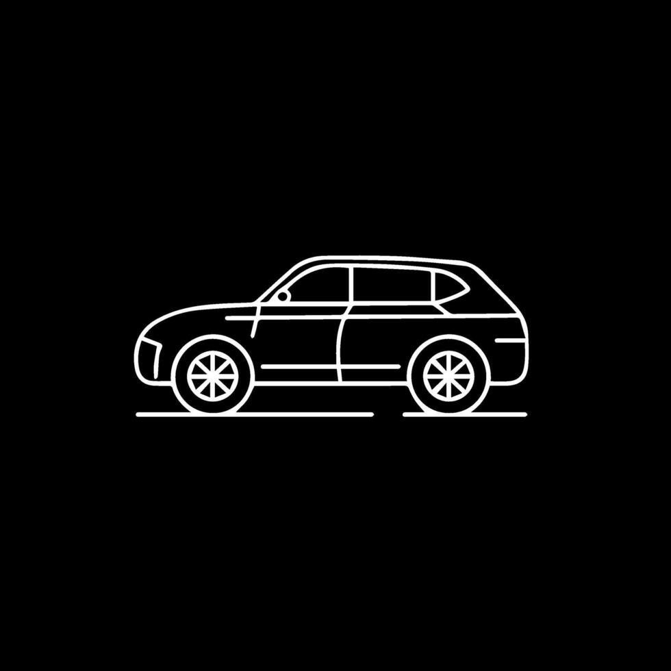 coche línea imágenes icono estilo vector