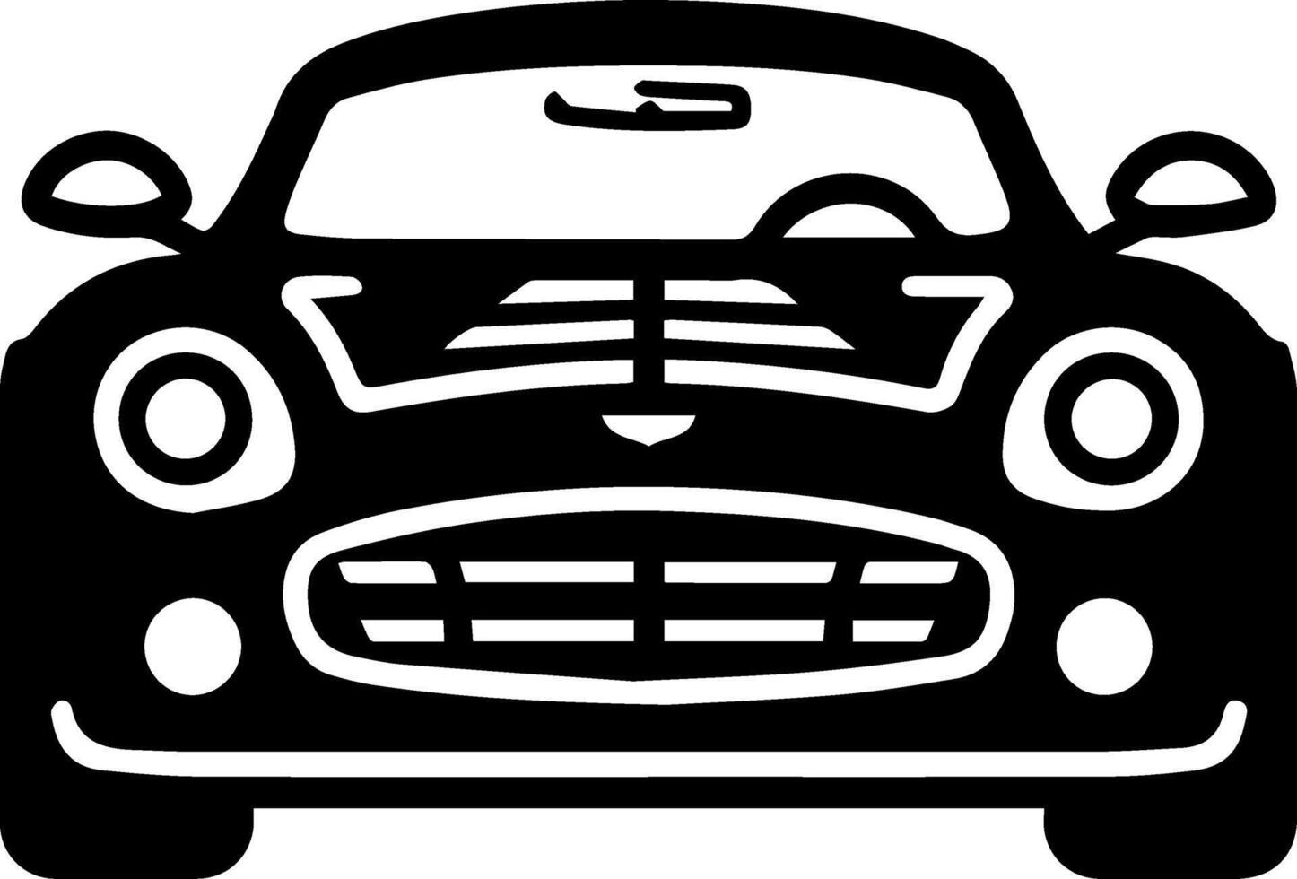 coche línea imágenes icono estilo vector