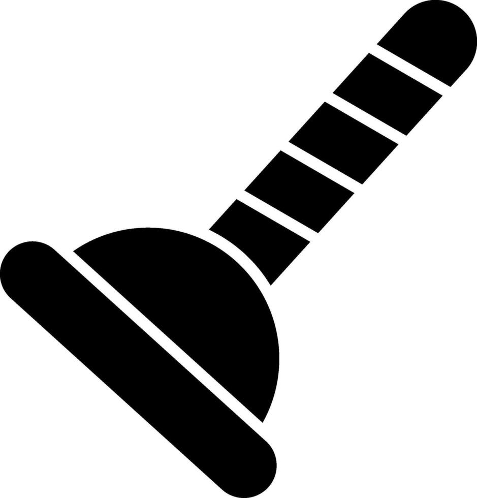 Plunger Glyph Icon vector